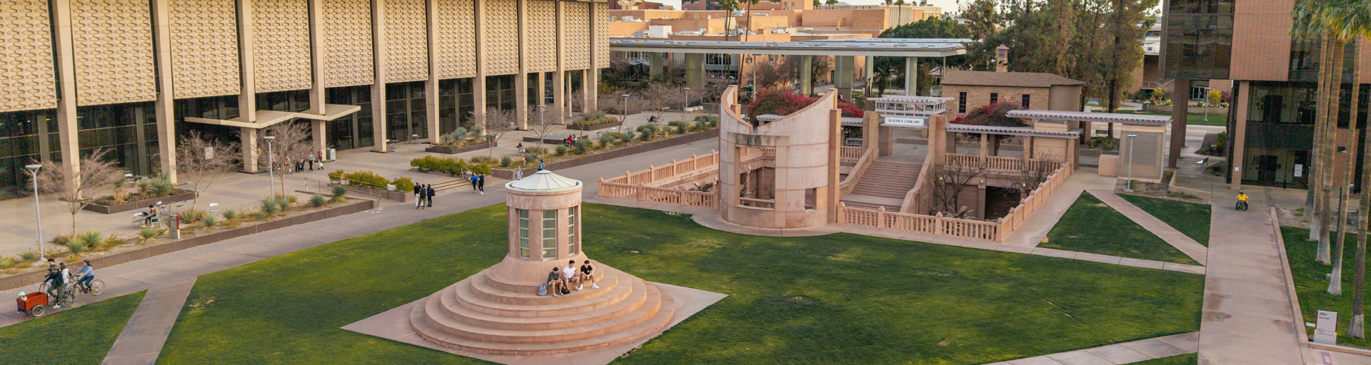 overhead image of ASU tempe campus