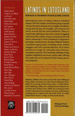 Book Back Cover: Latinos in Lotusland